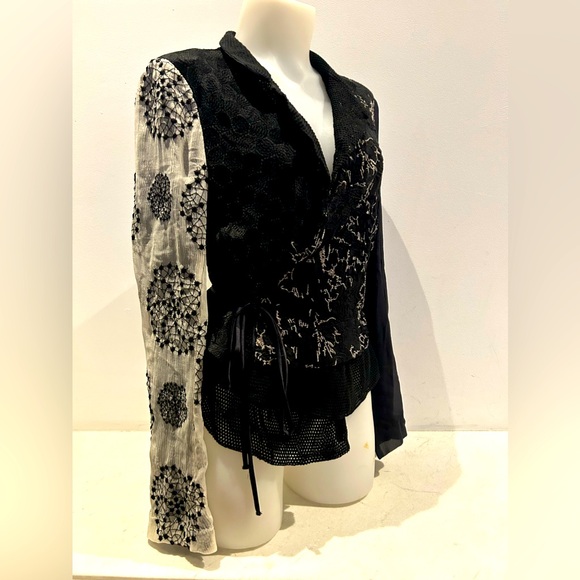 Unbelievably beautiful Ann Demeulemeester silk top.Sz38 French S/M Relaxed fit. - Picture 2 of 15